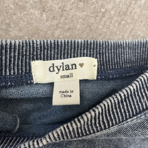 Dylan Sweatshirt Womens Small Blue Tie Back Pullover Sweater Boho 90s Y2K - Picture 2 of 8